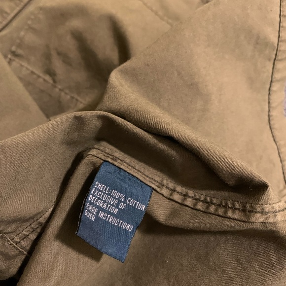 Men Polo by Ralph Lauren military style over shirt, fall jacket, size L - Picture 6 of 10